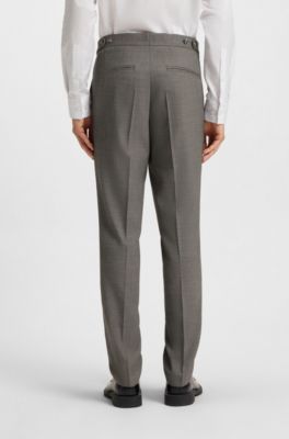 Traje con chaleco slim fit con tejido de piel de tibur&oacute;n, Gris claro