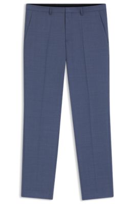 Pantalon Extra Slim en tissu stretch performant fa&ccedil;onn&eacute;, Bleu