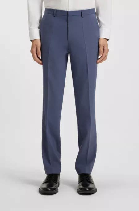 Extra-slim-fit trousers in performance-stretch dobby