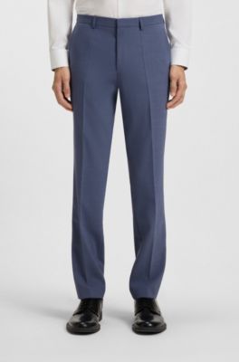 Pantalon Extra Slim en tissu stretch performant fa&ccedil;onn&eacute;, Bleu