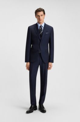 Camisa slim fit de algod&oacute;n italiano, Celeste