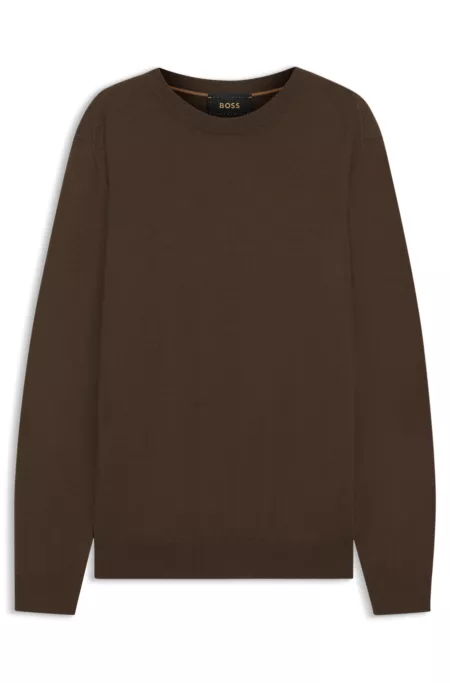 Knitted sweater in wool, silk, and cashmere