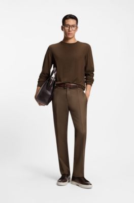 Knitted sweater in wool, silk and cashmere, Light Green