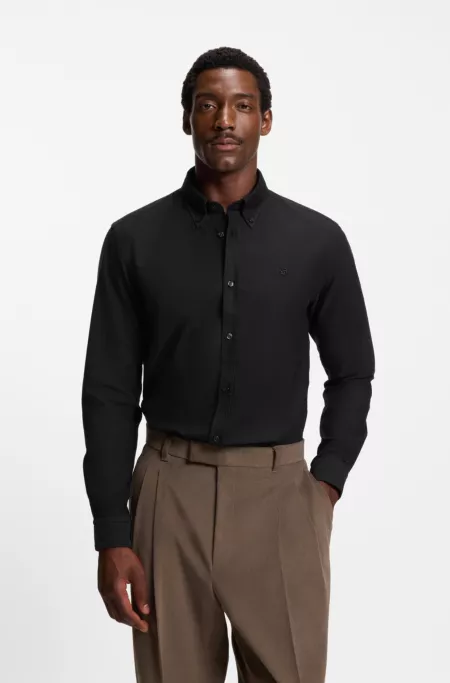 Slim-fit shirt in Oxford cotton