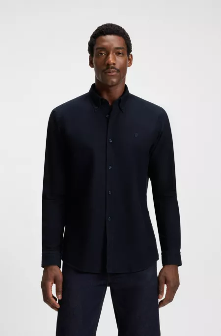 Slim-fit shirt in Oxford cotton