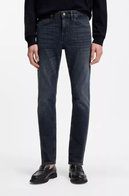 Delaware slim-fit jeans in blue mechanical-stretch denim