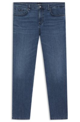 Vaqueros Maine regular fit en tejido vaquero t&eacute;cnico azul, Azul