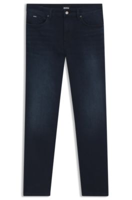 Delaware blue slim-fit jeans in stretch denim, Dark Blue