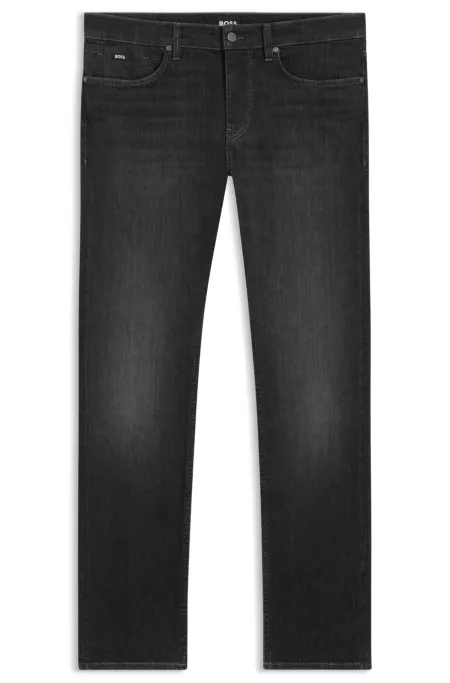 Delaware black slim-fit jeans in stretch denim