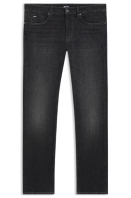 Jean Slim Delaware en denim stretch noir, Gris
