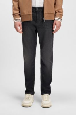 Delaware black slim-fit jeans in stretch denim, Grey