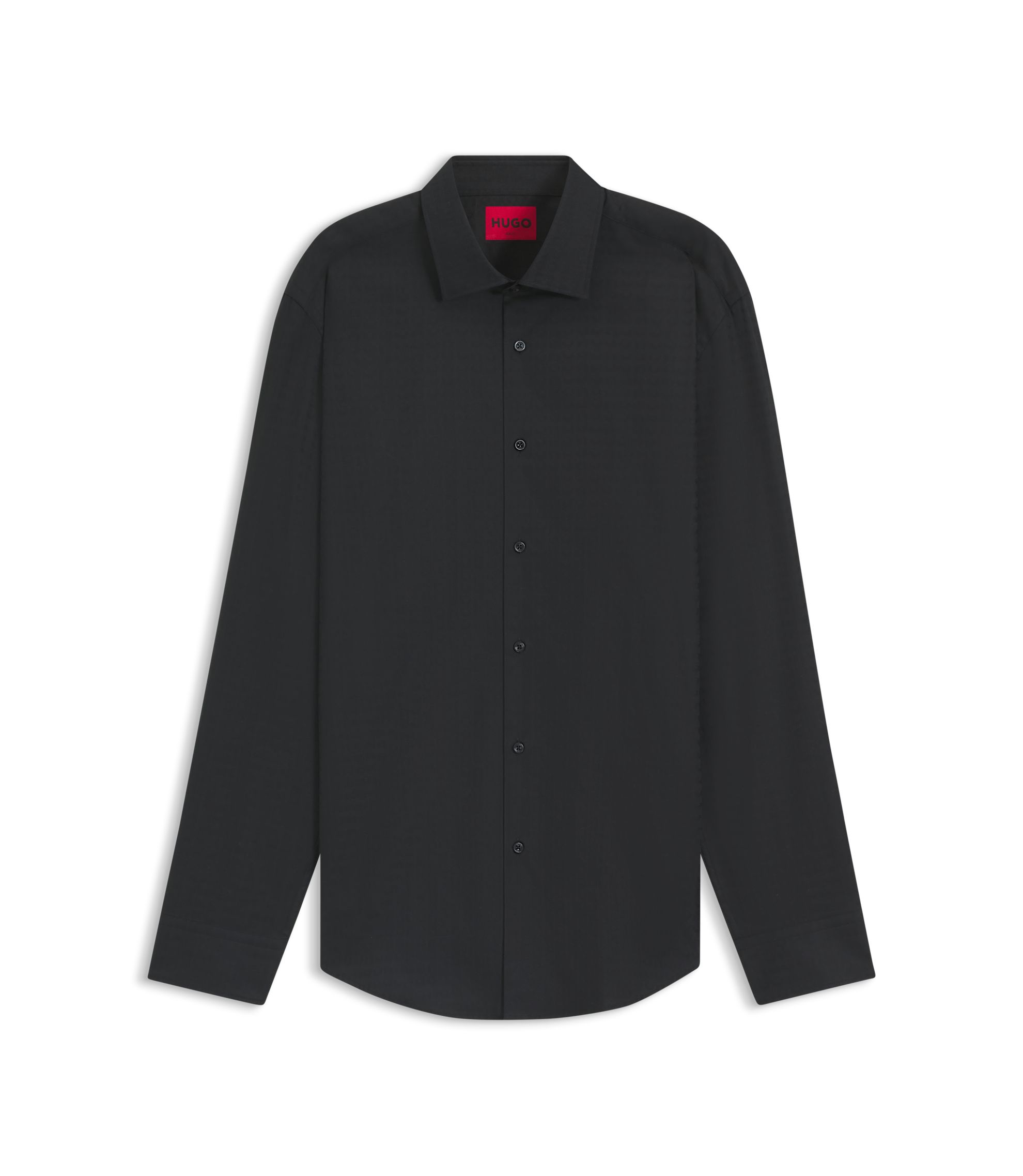 HUGO BOSS スリムフィット ブラックシャツ L hbna50544934_001_100?wid=1980&