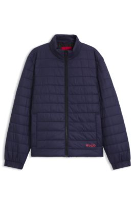 Red-logo jacket with water-repellent finish, Dark Blue
