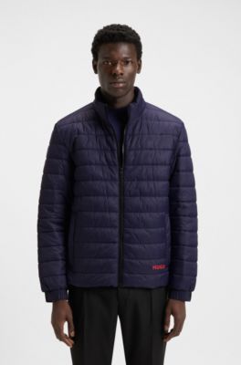 Red-logo jacket with water-repellent finish, Dark Blue