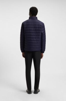 Red-logo jacket with water-repellent finish, Dark Blue