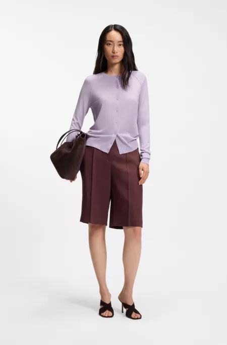 Superfine merino wool cardigan