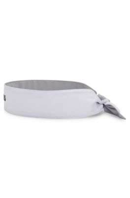 Active sports headband, White