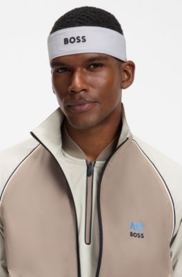 Active sports headband, White