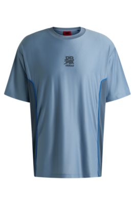 HUGO - HUGO x RB structured-jersey T-shirt with piping