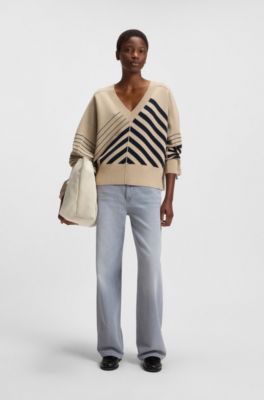 Relaxed-fit jeans in grey-blue denim, Gris oscuro