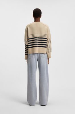 Relaxed-fit jeans in grey-blue denim, Gris oscuro