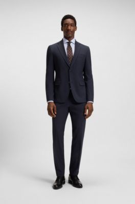 Camisa slim fit de algod&oacute;n estructurado, Celeste