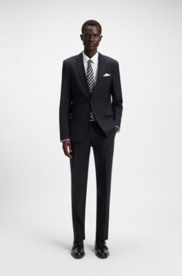 Easy-iron slim-fit shirt cotton poplin