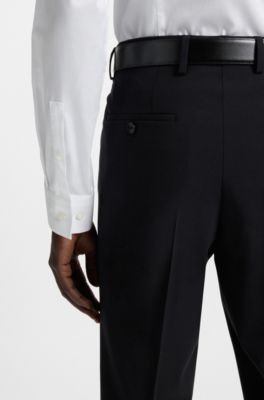 Camisa slim fit en popel&iacute;n de algod&oacute;n de planchado f&aacute;cil, Blanco