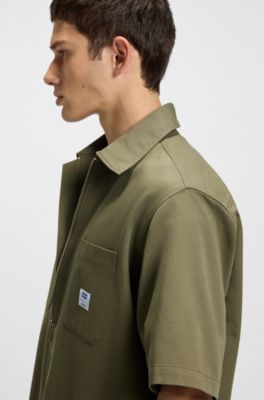 Camisa oversize fit con cierre de cremallera, Cal