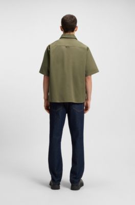 Camisa oversize fit con cierre de cremallera, Cal