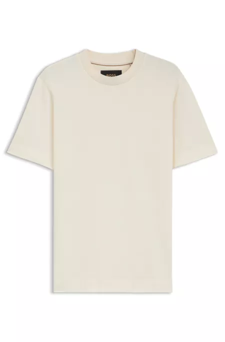 Cotton-silk T-shirt with Prince of Wales check