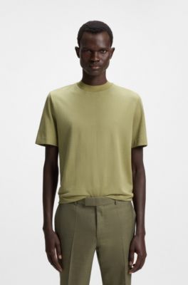 Camiseta de algod&oacute;n y seda con motivo a cuadros Pr&iacute;ncipe de Gales, Cal