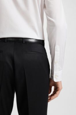 Slim-fit shirt with Double B monogram, White