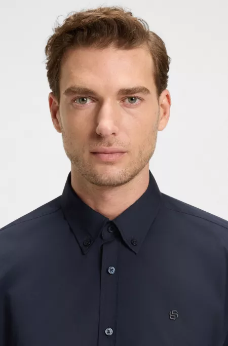 Slim-fit shirt with Double B monogram