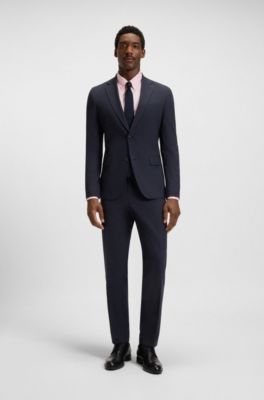 Camisa slim fit con monograma Double&nbsp;B, Rosa claro