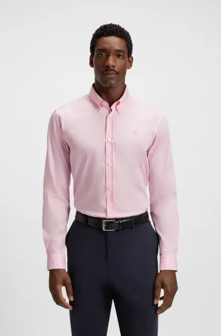 Slim-fit shirt with Double B monogram