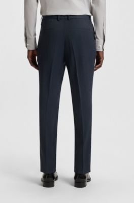 Slim-fit suit virgin wool and silk