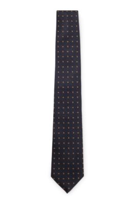 Patterned tie in Italian-made silk jacquard