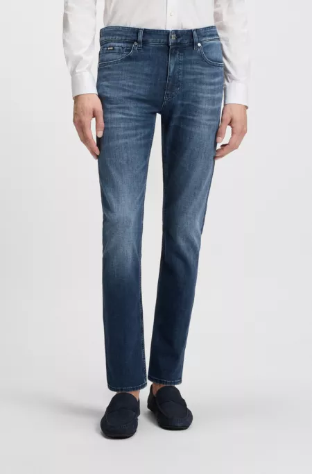 Delaware blue slim-fit jeans in comfort-stretch denim