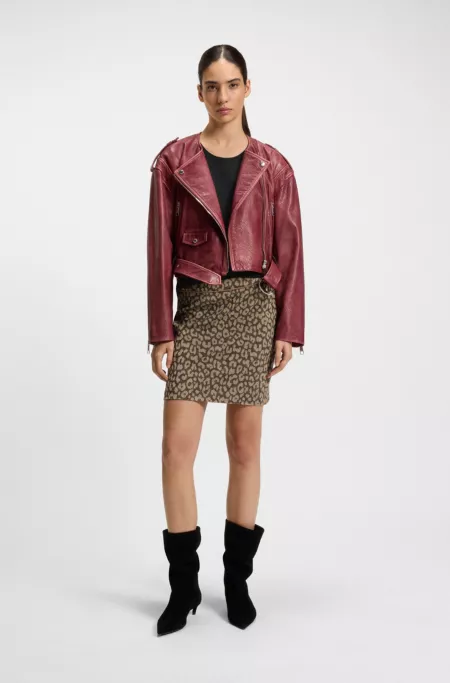 Crystal-logo top in cotton jersey