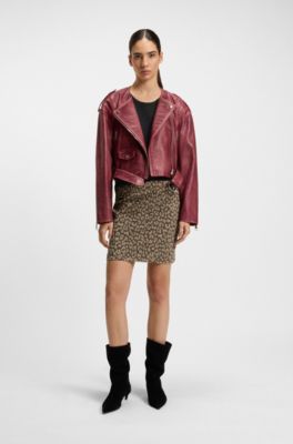 Top de punto de algod&oacute;n con logo de cristal, Negro