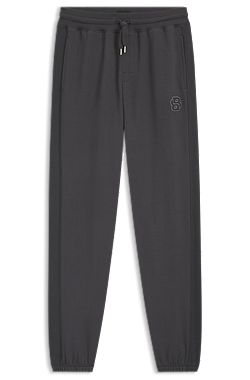 Cotton-terry tracksuit bottoms with Double B monogram