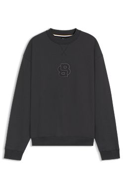 Cotton-terry sweatshirt with Double B monogram