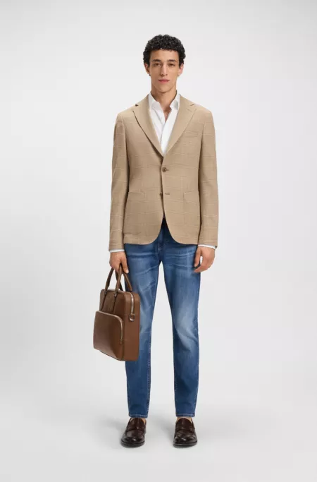 Delaware blue slim-fit jeans in comfort-stretch denim