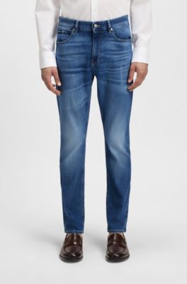 Delaware blue slim-fit jeans in comfort-stretch denim, Blue