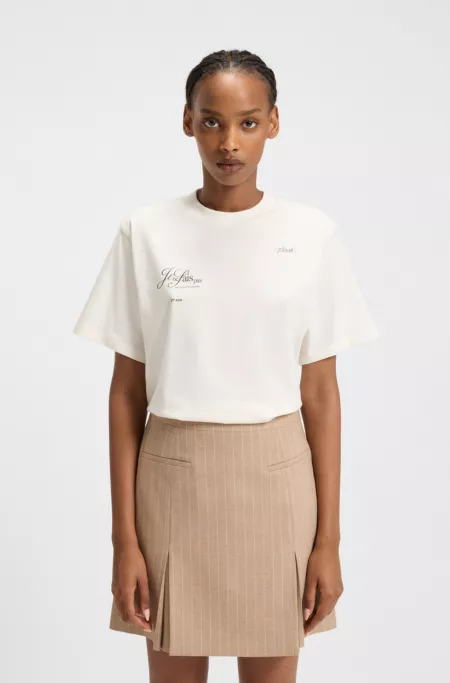 Parisian-artwork T-shirt in cotton jersey