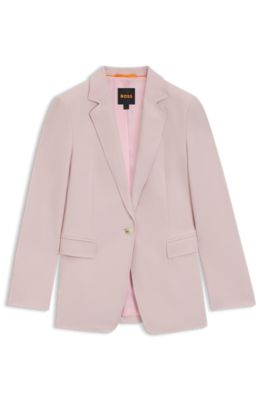 Blazer ajustada en tejido el&aacute;stico, Pink