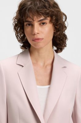 Fitted blazer in stretch fabric, Pink