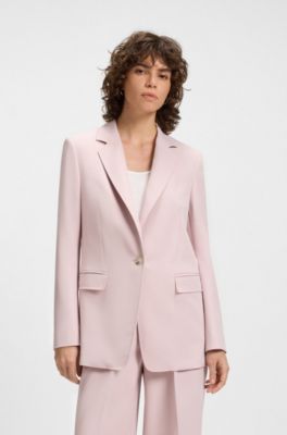 Blazer ajustada en tejido el&aacute;stico, Pink