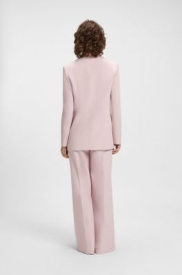 Blazer ajustada en tejido el&aacute;stico, Pink